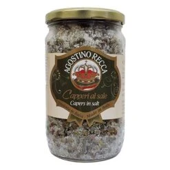 Agostino Recca Capers In Salt Jar, 17.63 Oz