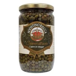 Agostino Recca Capers In Vinegar Jar, 25.4 Oz