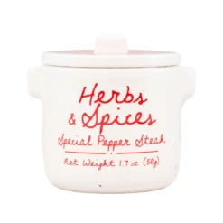 Aux Anysetiers Du Roy Pepper Steak Spice In Ceramic Jar, 1.7 Oz