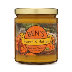 Ben's Sweet & Hotter Habanero Mustard, 8 Oz