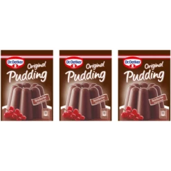 Dr. Oetker Original Dark Chocolate Pudding Mix, Pack Of 3 (1.7 Oz Each)