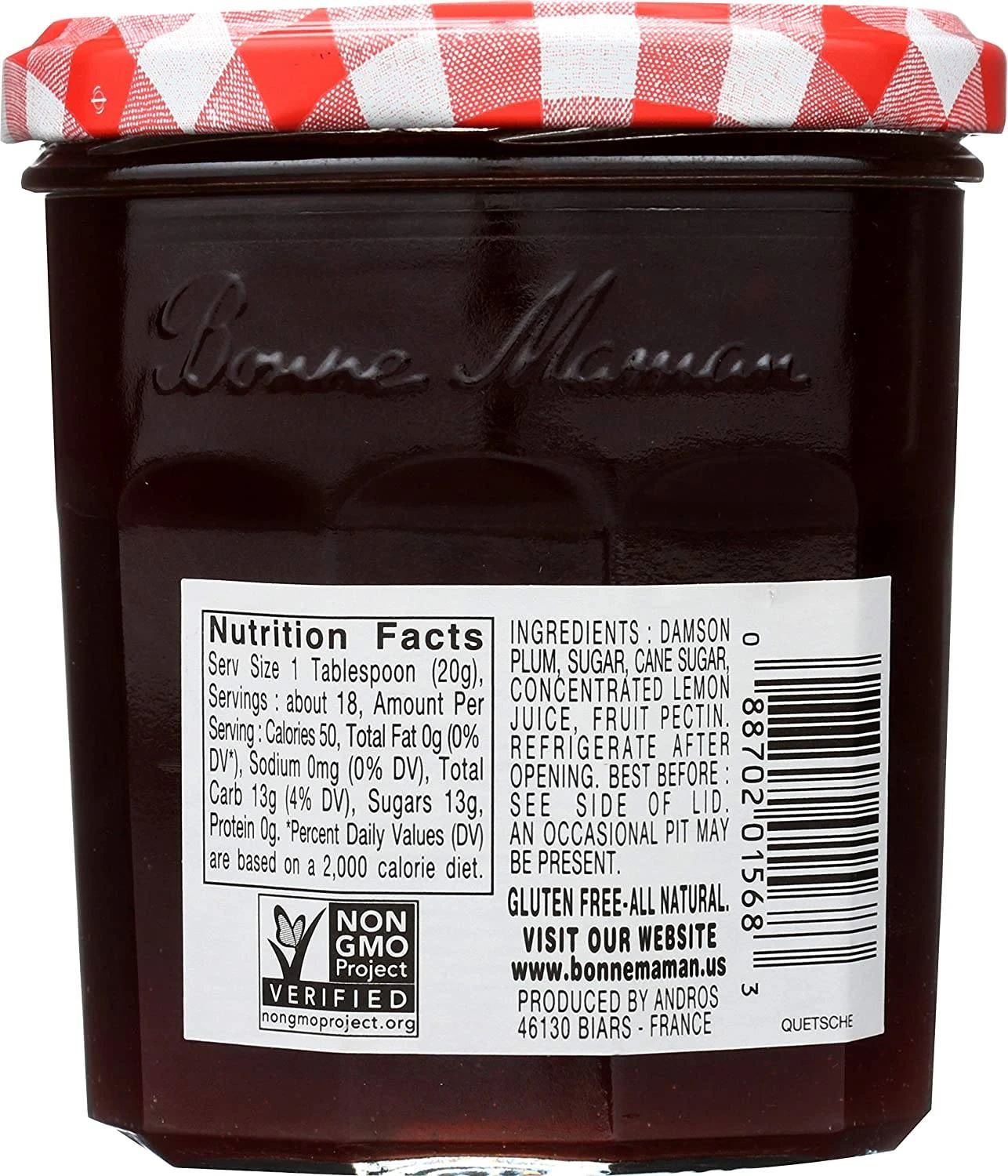 Bonne Maman Plum Preserves, 13 Oz - Image 2