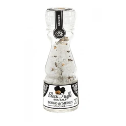 Borgo De Medici Black Truffle Salt Mini Grinder, 3.3 Oz