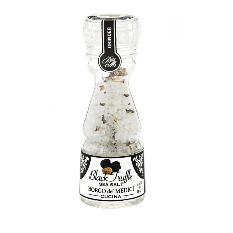 Borgo De Medici Black Truffle Salt Mini Grinder, 3.3 Oz