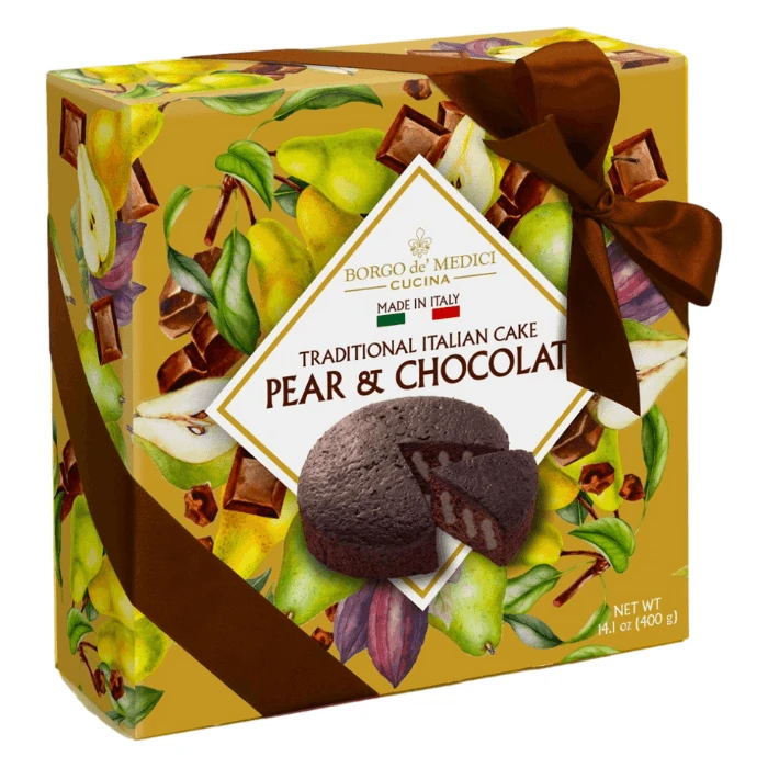 Borgo De' Medici Pear & Chocolate Traditional Cake, 14.1 Oz