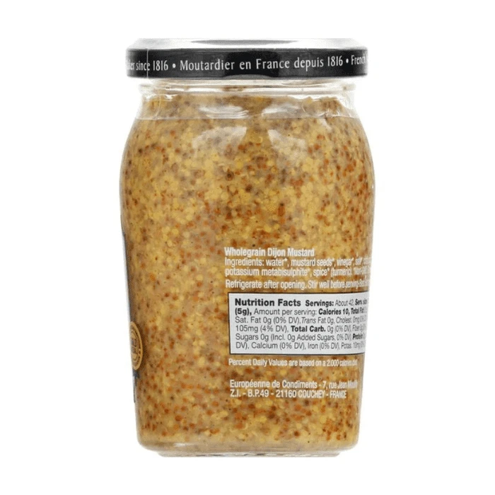 Bornier Wholegrain Dijon Mustard, 7.4 Oz - Image 3