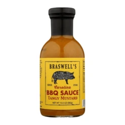 Braswell's Tangy Mustard BBQ Sauce, 13.5 Oz