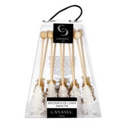 Canasuc Amber Rock Candy Sticks, 2.82 Oz