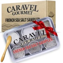 Caravel Gourmet French Salt Sampler, 6 Tins (0.5 Oz Each)