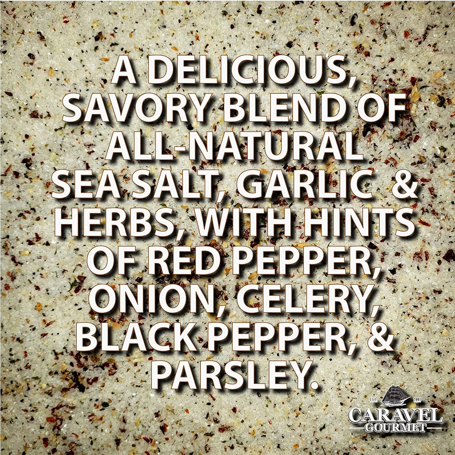 Caravel Gourmet Garlic Medly Fine Sea Salt, 4 Oz - Image 2