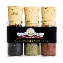Caravel Gourmet Aloha Sea Salt Trio Sampler Set, 2 Oz Each