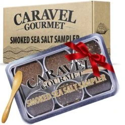 Caravel Gourmet Smoked Salt Sampler, 6 Tins (0.5 Oz Each)