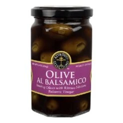 Ritrovo Selections Casina Rossa Olives With Balsamic Vinegar, 9.9 Oz (280g)
