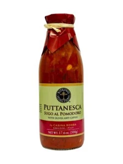 Ritrovo Selections Casina Rossa Sugo Al Pomodoro Puttanesca Pasta Sauce With Olives And Capers, 17.6 Oz