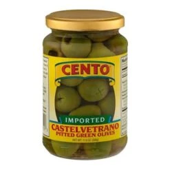 Cento Pitted Castelvetrano Olives, 11.6 Oz