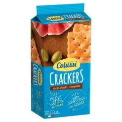 Colussi Whole Wheat Crackers, 17.6 Oz (500g)