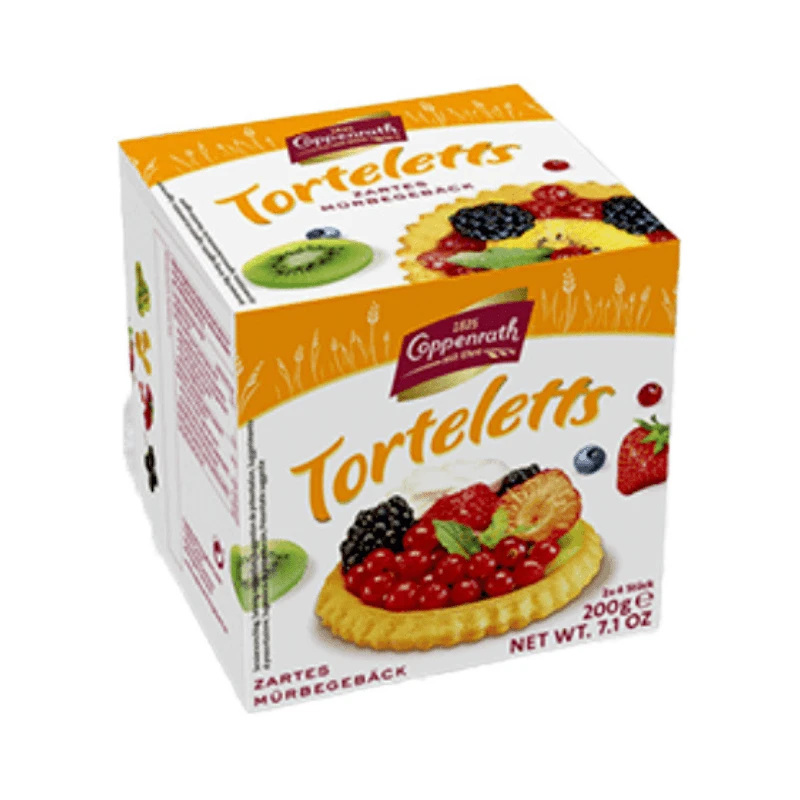 Coppenrath Torteletts Shortbread Mini Tart Cookies, 7 Oz