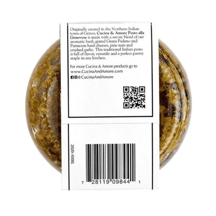 Cucina & Amore Basil Genovese Pesto Sauce, 7.9 Oz - Image 3