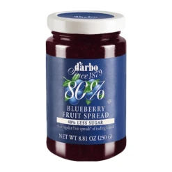 D'Arbo 40% Less Sugar Blueberry Fruit Spread, 8.8 Oz