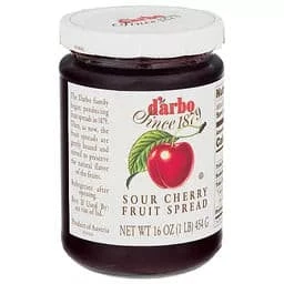 D'Arbo Marasque Sour Cherry Jam, 16 Oz