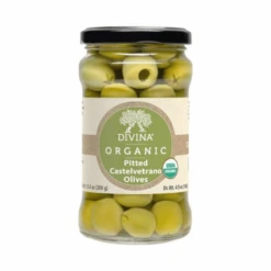 Divina Organic Pitted Castelvetrano Olives In Jar, 10.6 Oz