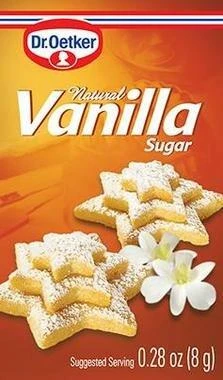 Dr. Oetker Natural Vanilla Sugar, Pack Of 6 (8 Grams Each)