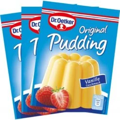 Dr. Oetker Original Vanilla Pudding Mix, Pack Of 3 (1.5 Oz Each)
