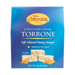 Ferrara Almond Honey Nougat Miniature Torrones, 3.53 Oz