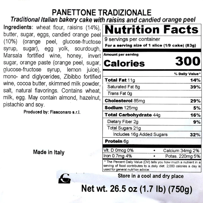 Fiasconaro Tradizionale Panettone, 1.7 Lbs - Image 5