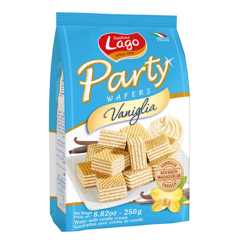 Gastone Lago Vanilla Wafers. 8.8 Oz