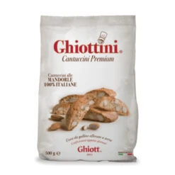 Ghiott Ghiottini Cantuccini Alle Mandorle Almond Biscotti, 17.6 Oz