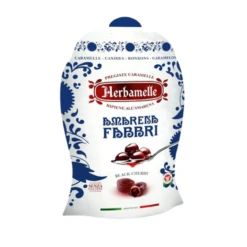 Herbamelle Fabbri Amarena Black Cherry Filled Candies, 2.65 Oz