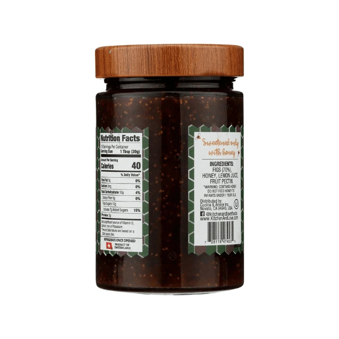 Kitchen & Love Fig & Honey Preserve, 12.3 Oz - Image 2