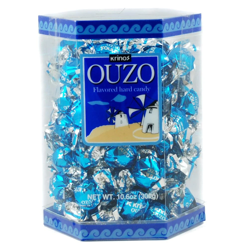 Krinos Ouzo Flavored Hard Candy, 10.6 Oz (300g)