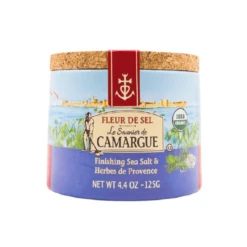 [Best Before: 10/10/2024] Le Saunier De Camargue Fleur De Sel Sea Salt With Herbs, 4.4 Oz