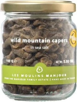 Les Moulins Mahjoub Wild Mountain Capers In Sea Salt, 3.5 Oz