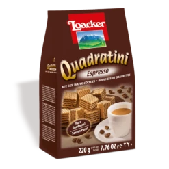 Loacker Quadratini Espresso Cube Wafers, 7.7 Oz