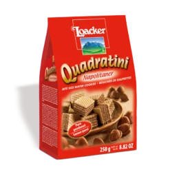 Loacker Quadratini Hazelnut Cube Wafers, 8.8 Oz