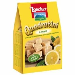 Loacker Quadratini Lemon Cube Wafers, 8.8 Oz