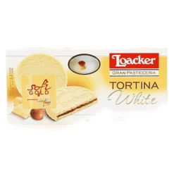 Loacker White Chocolate Covered Tortina, 4.41 Oz