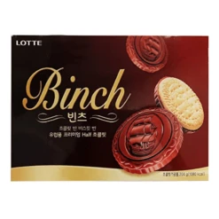 [Best Before: 06/20/24] Lotte Binch Half Chocolate Half Biscuit Multi Pack Cookies, 7 Oz