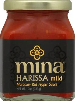 Mina Harissa Mild Moroccan Red Pepper Sauce, 10 Oz