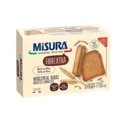 Misura Extra Fiber Whole Meal Rusks, 11.29 Oz