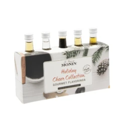 Monin Holiday Cheer Collection | 5 Mini Flavoring Syrups, 1.7 Oz