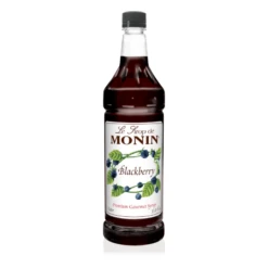 Monin Premium Gourmet Blackberry Syrup, 1 Liter | 33.8 Oz
