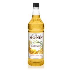 Monin Premium Gourmet Butterscotch Syrup, 1 Liter | 33.8 Oz
