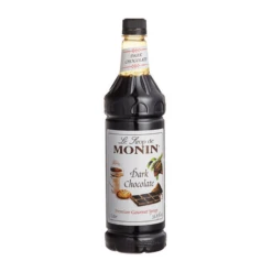 Monin Premium Gourmet Dark Chocolate Syrup, 1 Liter | 33.8 Oz