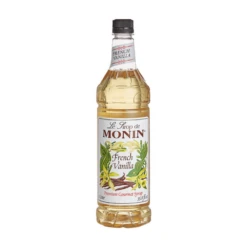 Monin Premium Gourmet French Vanilla Syrup, 1 Liter | 33.8 Oz