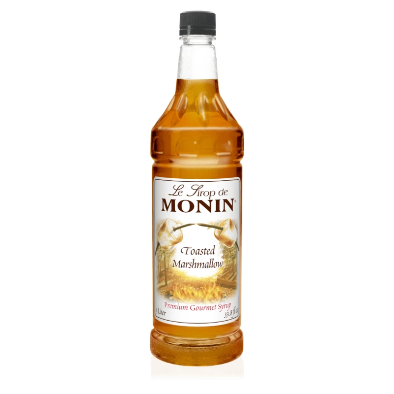 Monin Premium Gourmet Toasted Marshmallow Syrup, 1 Liter | 33.8 Oz