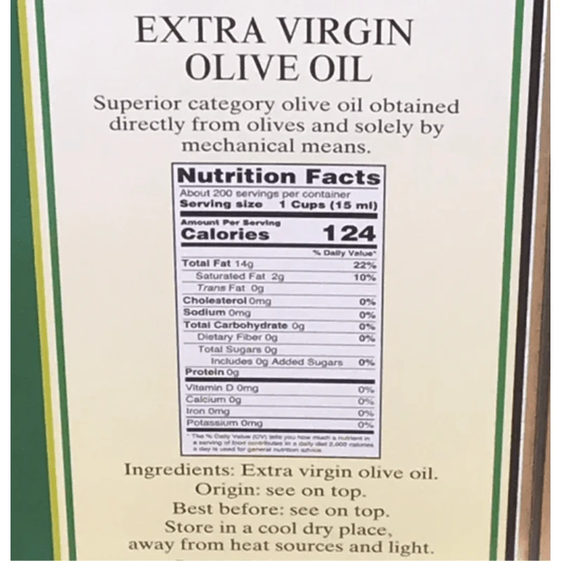 Montinaro Extra Virgin Olive Oil Tin, 3 Liters - Image 2